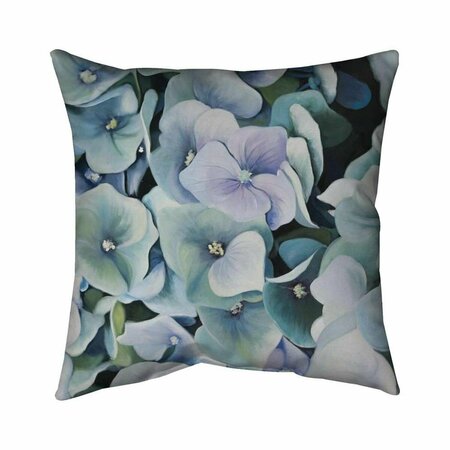 BEGIN HOME DECOR 26 x 26 in. Hydrangea Plant-Double Sided Print Indoor Pillow 5541-2626-FL147